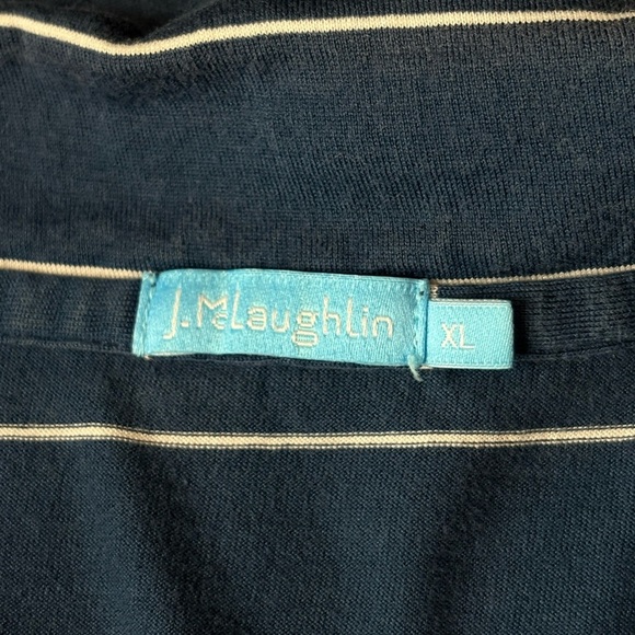 J.mclaughlin Navy Blue Tennis Golf Polo Tee Short Sleeve Cotton T-shirt Size Xl - Picture 2 of 16